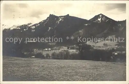 Hohenaschau Chiemgau Schloss Panorama Kat. Aschau i.Chiemgau