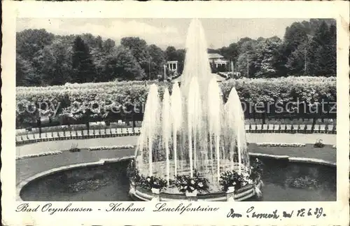 Bad Oeynhausen Kurhaus Leuchtfontaine Kat. Bad Oeynhausen