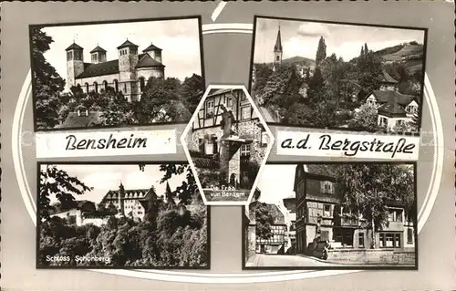 Bensheim Bergstrasse Schloss Schoenberg Di Fraa vo Bensem Kat. Bensheim