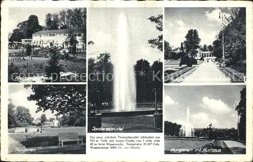 Bad Oeynhausen Kleines Kurhaus Kurgarten Jordansprudel  Kat. Bad Oeynhausen