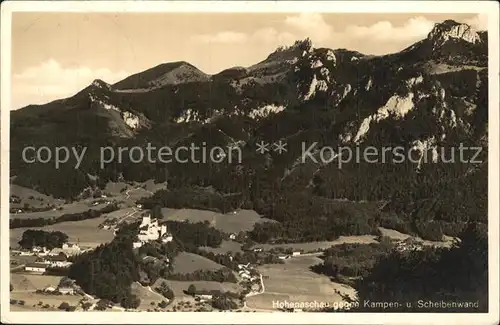 Hohenaschau Chiemgau Kampenwand Scheibenwand Kat. Aschau i.Chiemgau