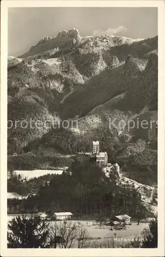 Hohenaschau Chiemgau Burg Winter Kat. Aschau i.Chiemgau