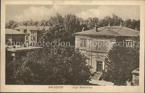 Bayreuth Villa Wahnfried Kat. Bayreuth
