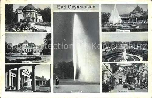 Bad Oeynhausen Kurtheater Brunnenhalle Badehaus IV Wintergarten Kat. Bad Oeynhausen