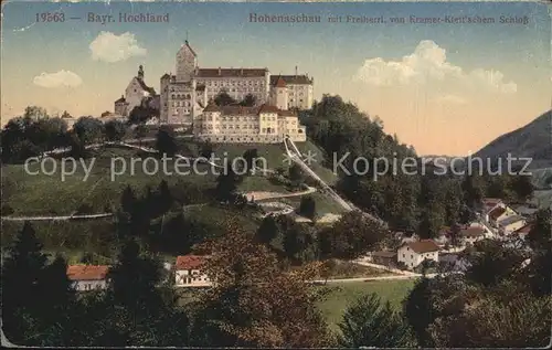 Hohenaschau Chiemgau mit Freiherr von Kramer Klettschem Schloss Kat. Aschau i.Chiemgau