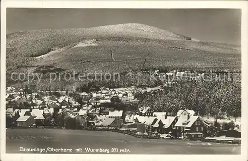 Braunlage mit Wurmberg Kat. Braunlage Harz