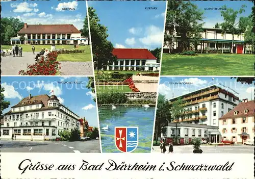 Bad Duerrheim Kurpark Kurhaus Parkhotel Kreuz Kat. Bad Duerrheim