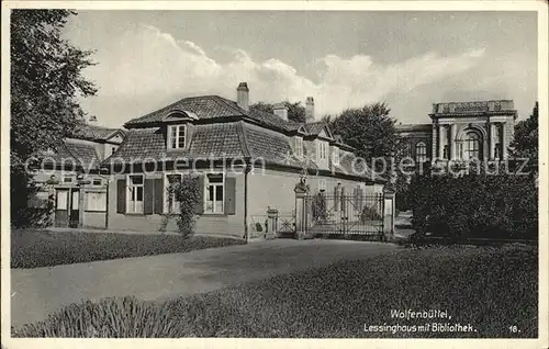 Wolfenbuettel Lessinghaus mit Bibliothek Kat. Wolfenbuettel