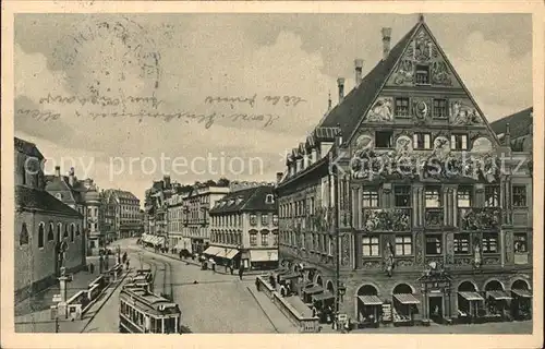 Augsburg Weberhaus mit Buergermeister Fischerstrasse Kat. Augsburg