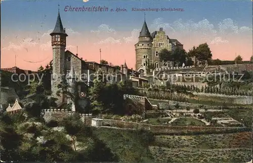 Ehrenbreitstein Klatten  Rheinburg Kat. Koblenz
