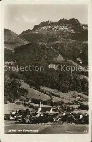 Aschau Chiemgau mit Kampenwand Kat. Aschau i.Chiemgau