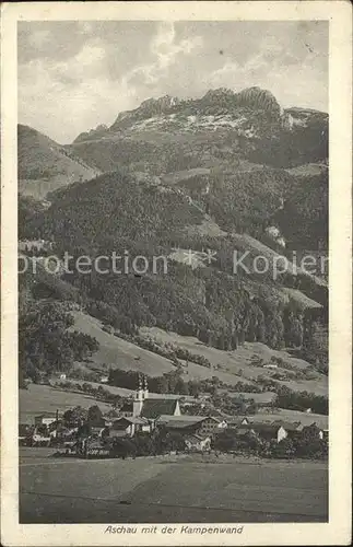 Aschau Chiemgau mit Kampenwand Kat. Aschau i.Chiemgau