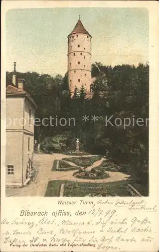 Biberach Riss Weisser Turm Kat. Biberach an der Riss