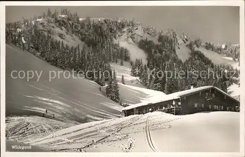 Immenstadt Allgaeu Skihuette Wldegund Kat. Immenstadt i.Allgaeu