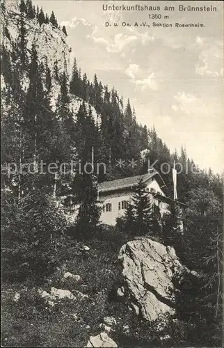 Bruennsteinhaus Sektion Rosenheim Kat. Rosenheim