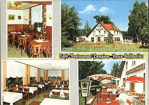 Kallweiler Soonwald Cafe Restaurant   Kat. Bad Sobernheim