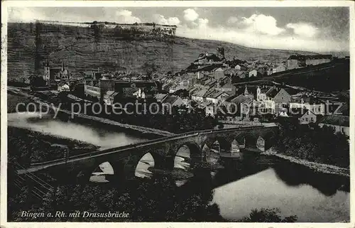 Bingen Rhein Drususbruecke Kat. Bingen am Rhein