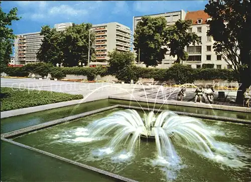 Hannover Brunnen vor dem Rathaus Hotel Intercontinental Kat. Hannover