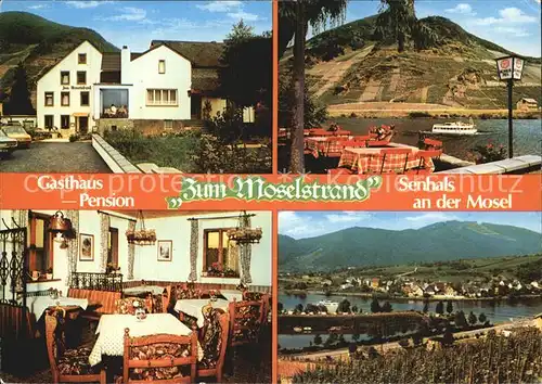 Senheim Senhals Gasthaus Zum Moselstrand Kat. Senheim