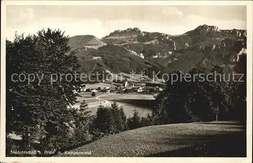 Niederaschau Chiemgau mit Kampenwand Kat. Aschau i.Chiemgau