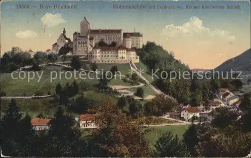Aschau Chiemgau Hohenaschau mit Freiherr von Kramer Klettschem Schloss Kat. Aschau i.Chiemgau