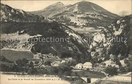 Lus la Croix Haute Le Caire et le Massif de Toussiere Kat. Lus la Croix Haute