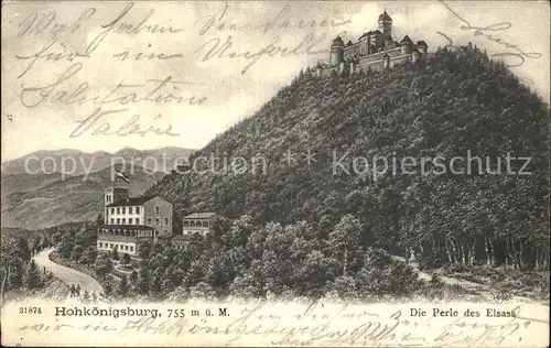Hohkoenigsburg Haut Koenigsbourg Hotel Restaurant Burg Perle des Elsass Kat. Orschwiller