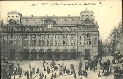 Paris Gare Saint Lazare Rue d Amsterdam Kat. Paris