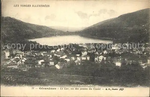 Gerardmer Vosges Le Lac vu des pentes du Costet Montagnes Kat. Gerardmer