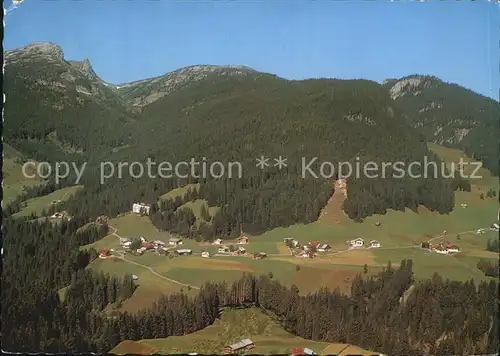 Schwende Riezlern Kleinwalsertal Fliegeraufnahme mit Torkopf Kat. Mittelberg Vorarlberg