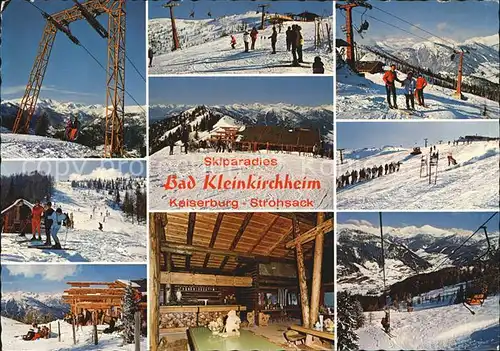 Bad Kleinkirchheim Kaernten Skigebiet mit Kaiserburg und Strohsack Kat. Bad Kleinkirchheim