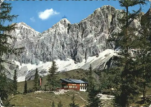 Tuerlwandhuette Dachsteinsuedwand Kat. Ramsau am Dachstein