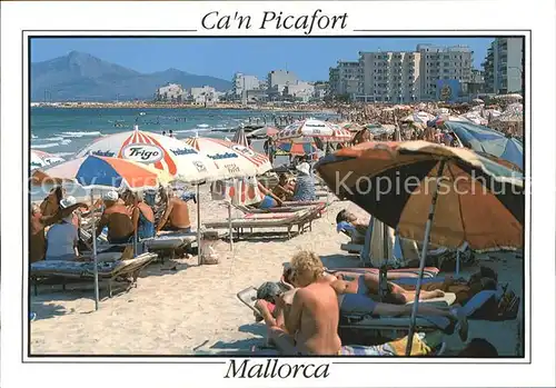 Can Picafort Mallorca Strandleben Kat. Spanien