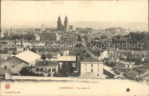 Luneville Vue generale de la ville avec Cathedrale Kat. Luneville