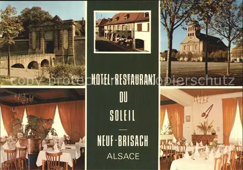 Neuf Brisach Hotel Restaurant du Soleil Kat. Neuf Brisach