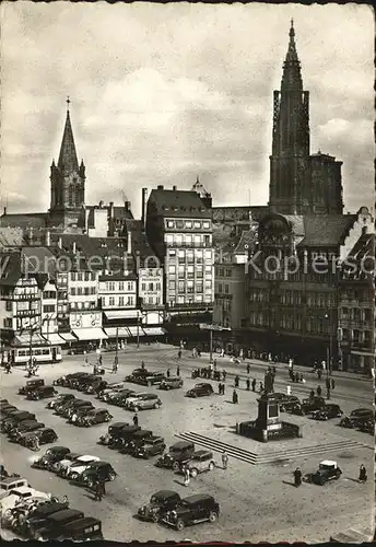 Strasbourg Alsace Place Kleber Monument Cathedrale Eglise Kat. Strasbourg