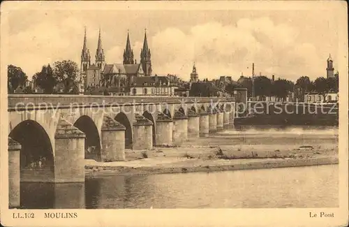 Moulins Allier Pont Eglise Kat. Moulins