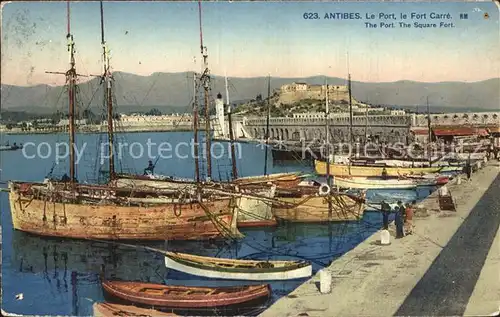 Antibes Alpes Maritimes Port Fort Carre Bateaux Kat. Antibes