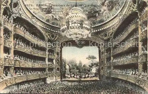 Paris Interieur de l Opera La Grande Salle Kat. Paris
