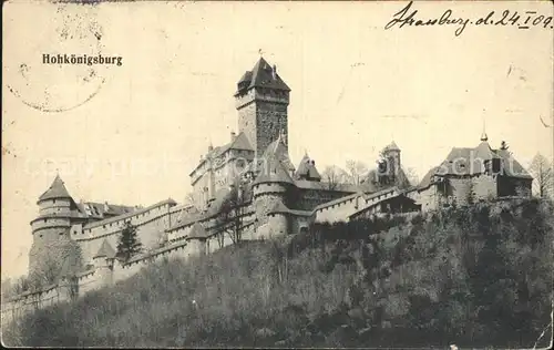 Hohkoenigsburg Haut Koenigsbourg Blick zur Burg Kat. Orschwiller