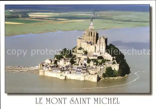 Mont Saint Michel Le Fliegeraufnahme Kat. Le Mont Saint Michel