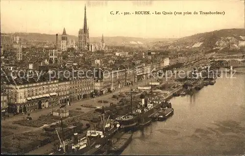 Rouen Les Quais vue prise du Transbordeur Kat. Rouen