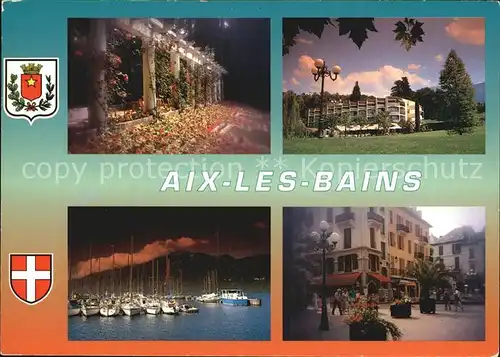 Aix les Bains Hafen Ortspartie Kat. Aix les Bains