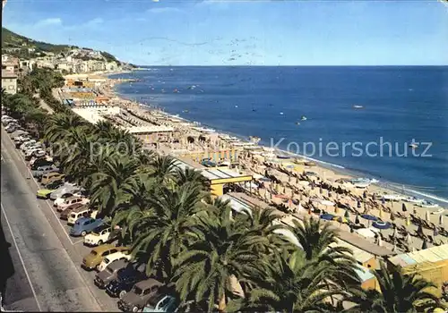 Varazze Palmenallee Grosser Strand