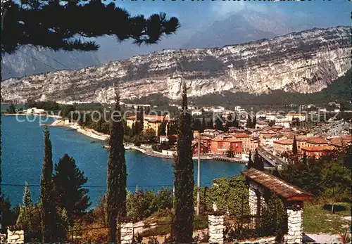 Torbole Lago di Garda Blick ueber den See Kat. Italien