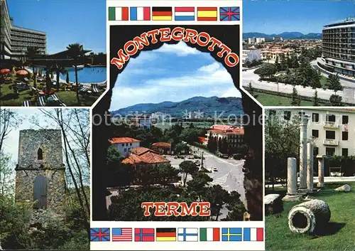 Montegrotto Terme Turm Park Teilansicht  Kat. 