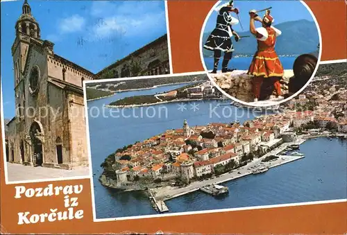 Korcula Fliegeraufnahme Kat. Kroatien