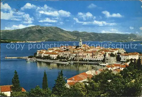 Korcula Fliegeraufnahme Kat. Kroatien