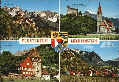 Liechtenstein  Fuerstentum Schloss Guttenberg Rotes Haus Kat. Liechtenstein
