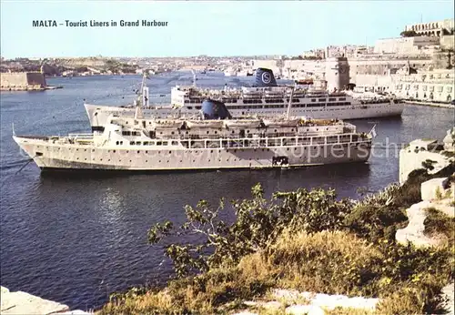 Malta Tourist Liners in Grand Harbour Kat. Malta